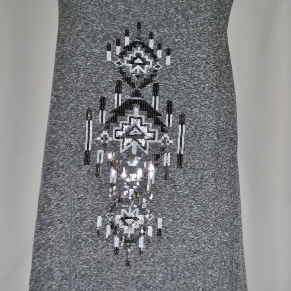 Floor Length Maxi with Tribal Print Design - Picture 2 of 4